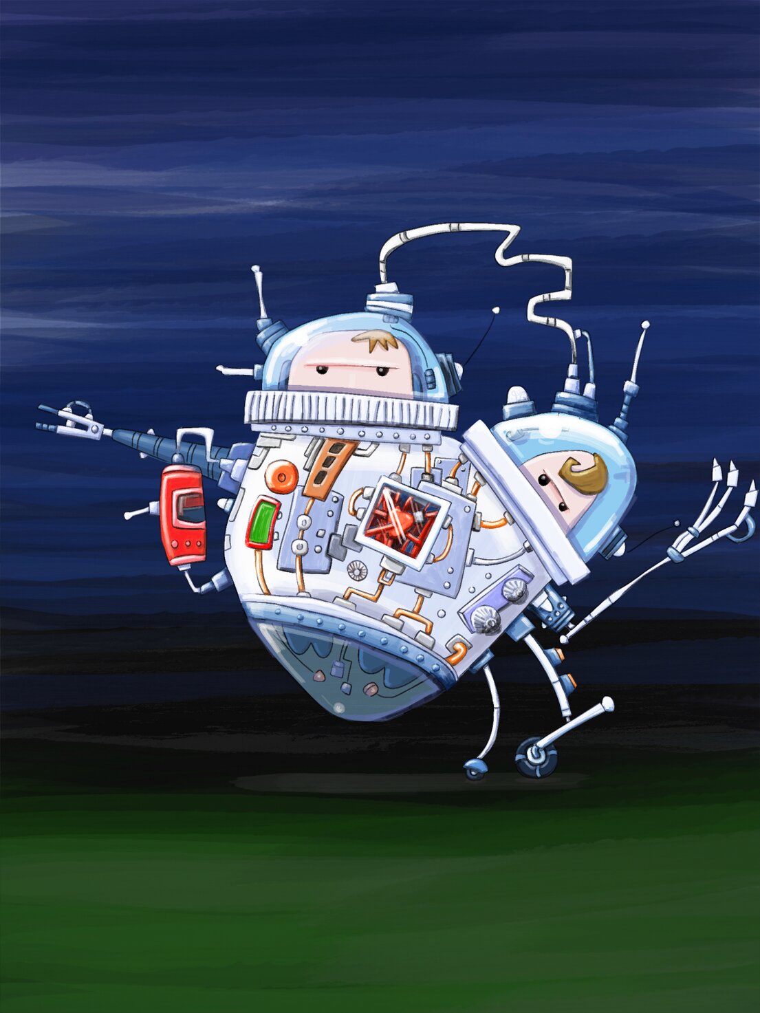 Jóvenes leyendo una historia de miedo